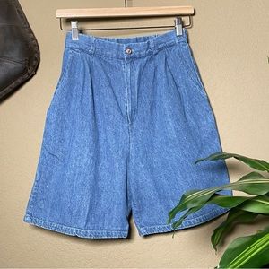 Vintage High Waist Bermuda Shorts